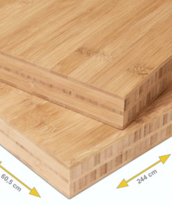 Bambuvaneri 5-kerroksinen hiilihapotettu tavallinen puristettu 2440 x 605 x 40 mm