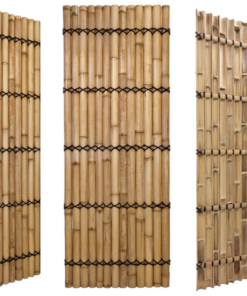 Udsolgt. Halv Rund Bambus Hegn Screen 100 x 240 cm.