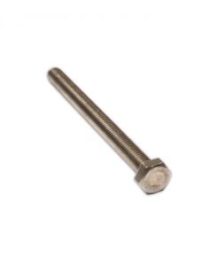 Rustfrit st&aring;l hexbolt M8 x 100 mm